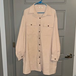 Women’s “Corduroy Feel” Long Sleeve Dress